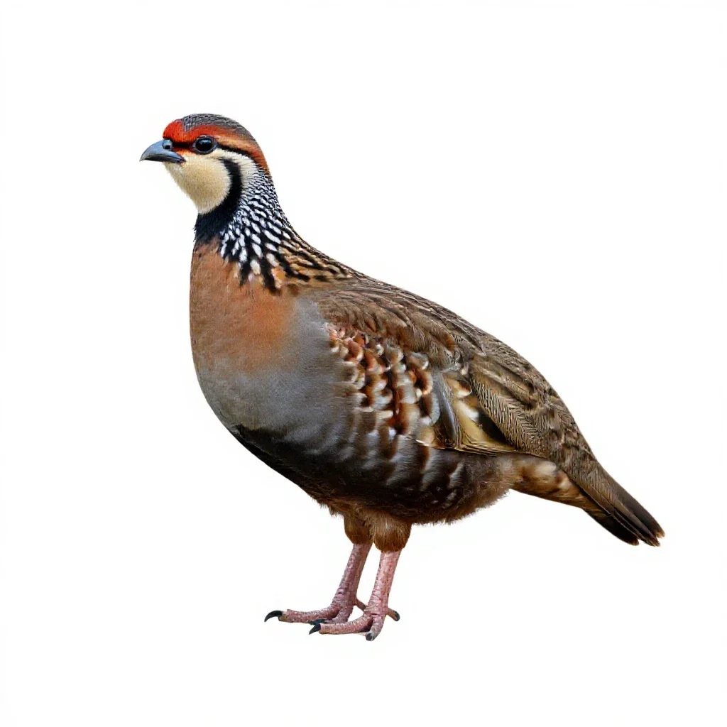 Game bird isolated on a white background