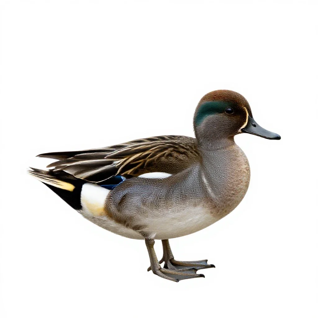 Garganey isolated on a white background