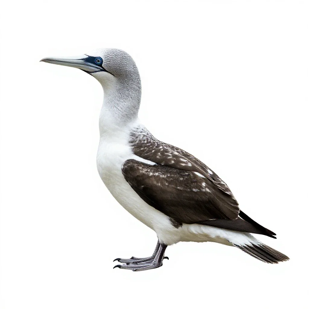 Gaviiform seabird isolated on a white background