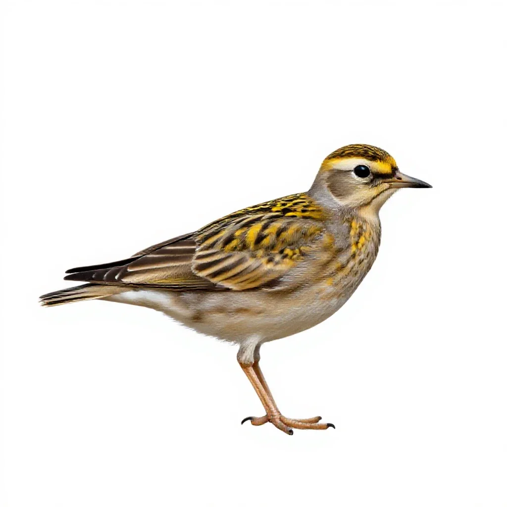 Golden plover isolated on a white background
