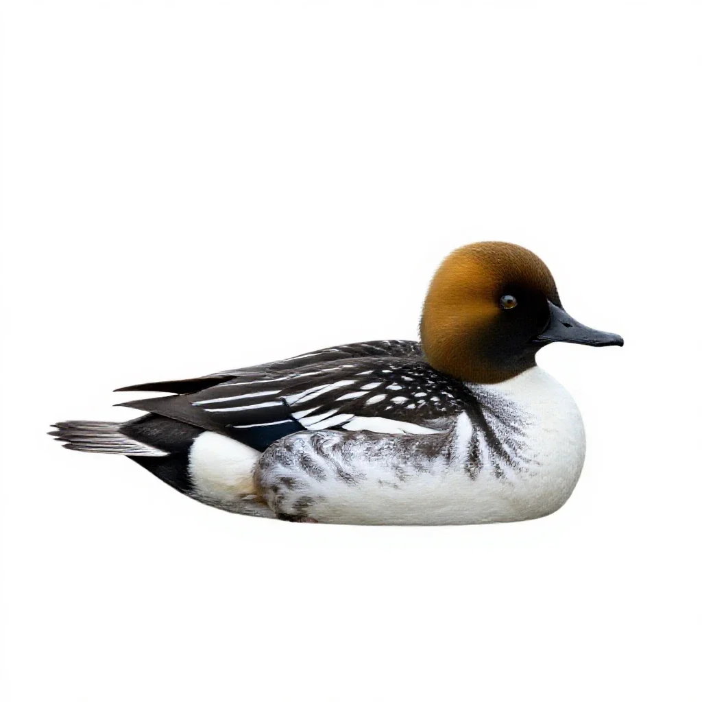 Goldeneye isolated on a white background