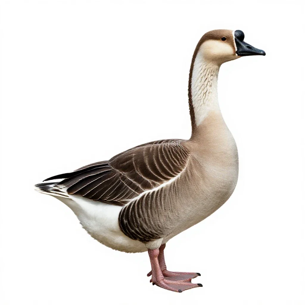 Goose isolated on a white background