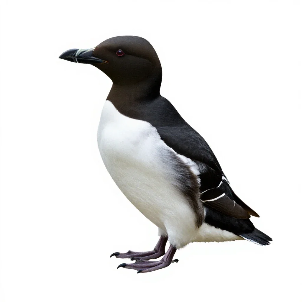 Great auk isolated on a white background