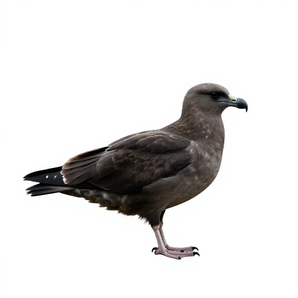 Great skua isolated on a white background