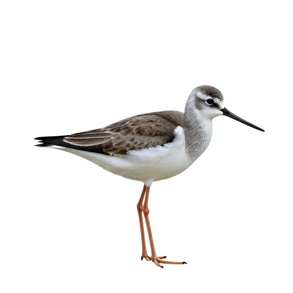 Greater yellowlegs isolated on a white background
