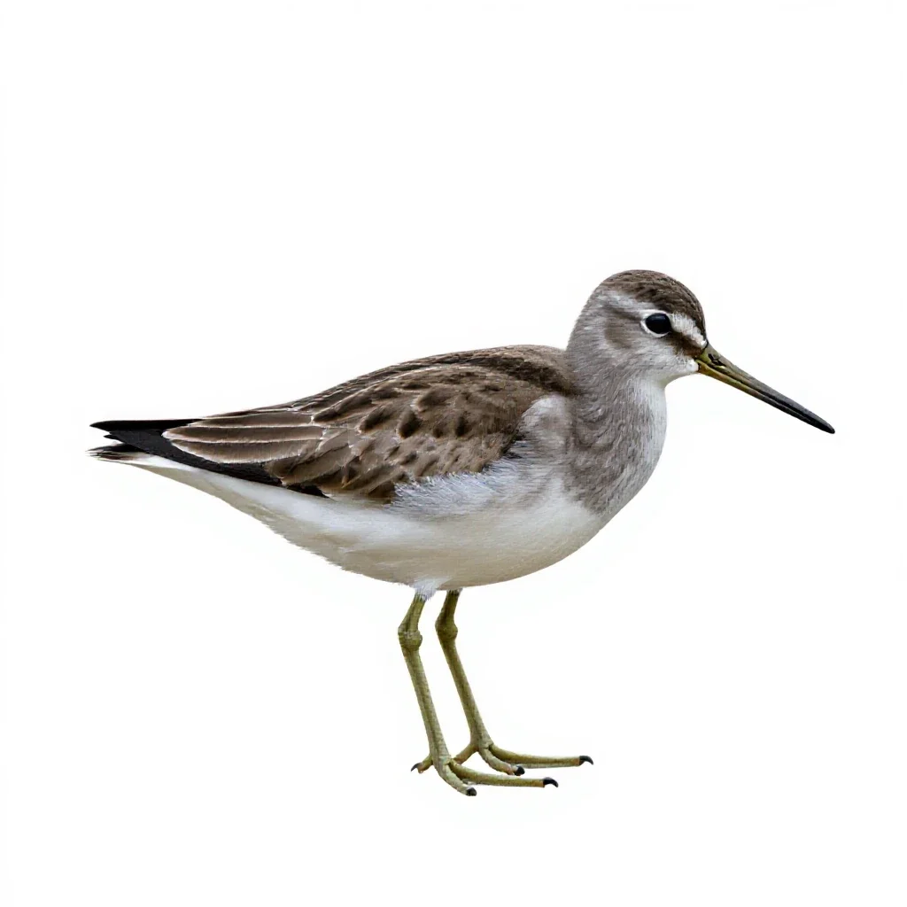 Greenshank isolated on a white background