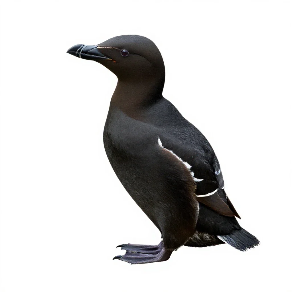 Guillemot isolated on a white background