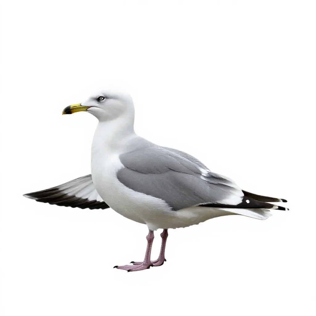 Kittiwake isolated on a white background