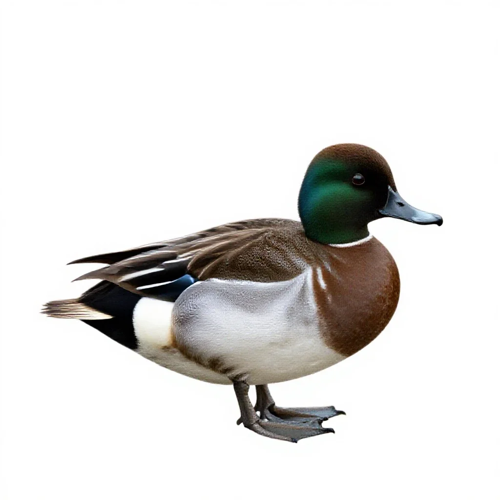 Lesser scaup isolated on a white background