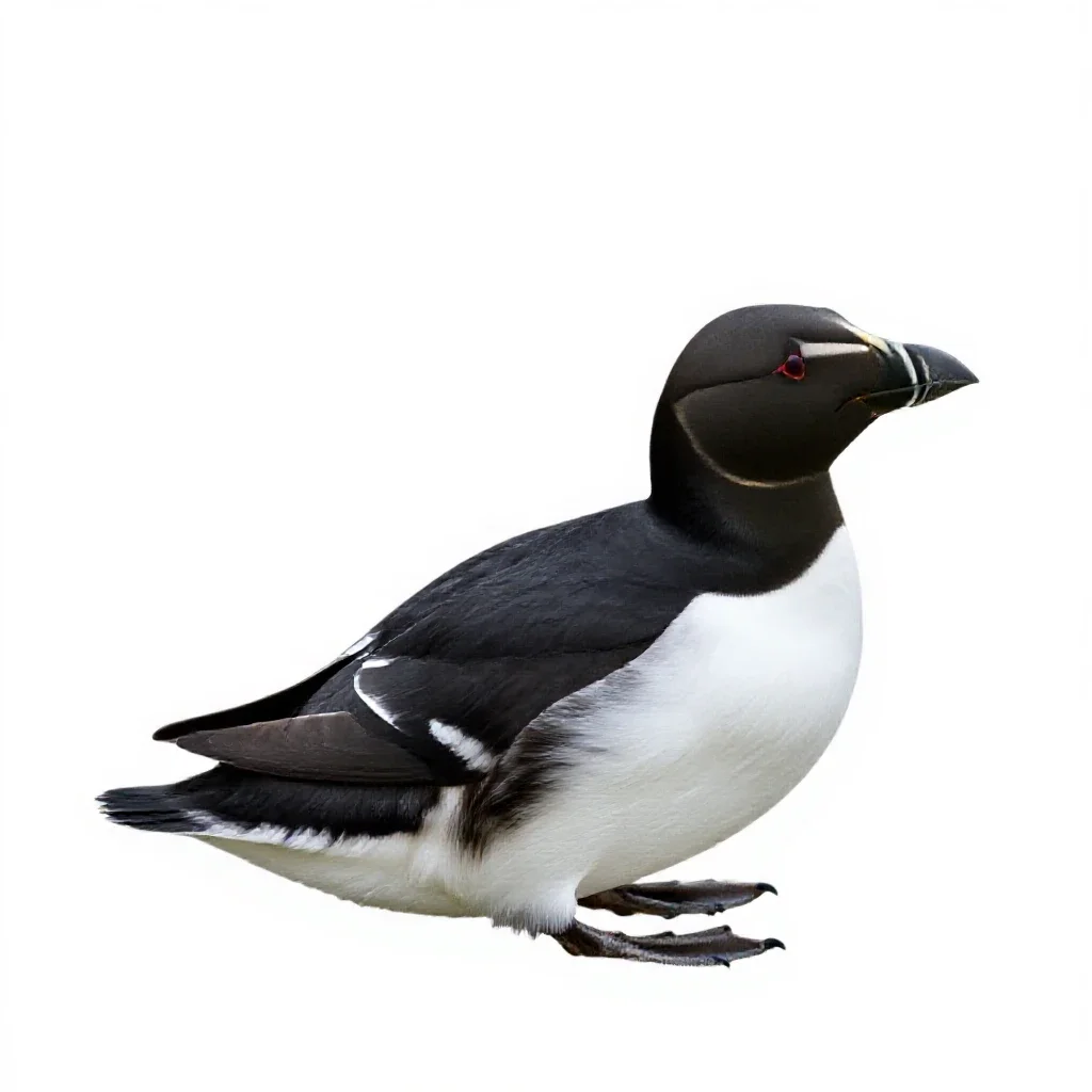 Murre isolated on a white background