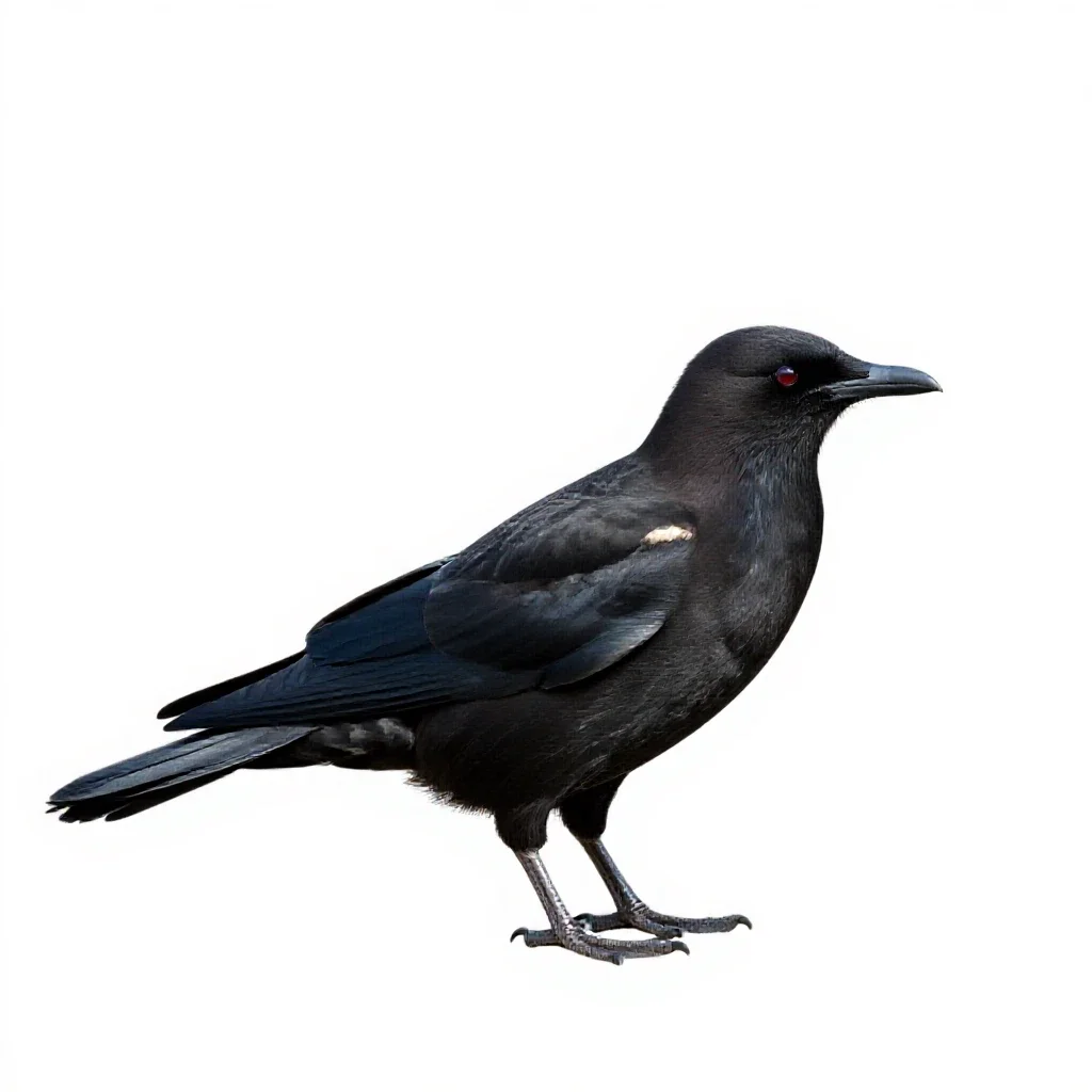 Parasitic jaeger isolated on a white background