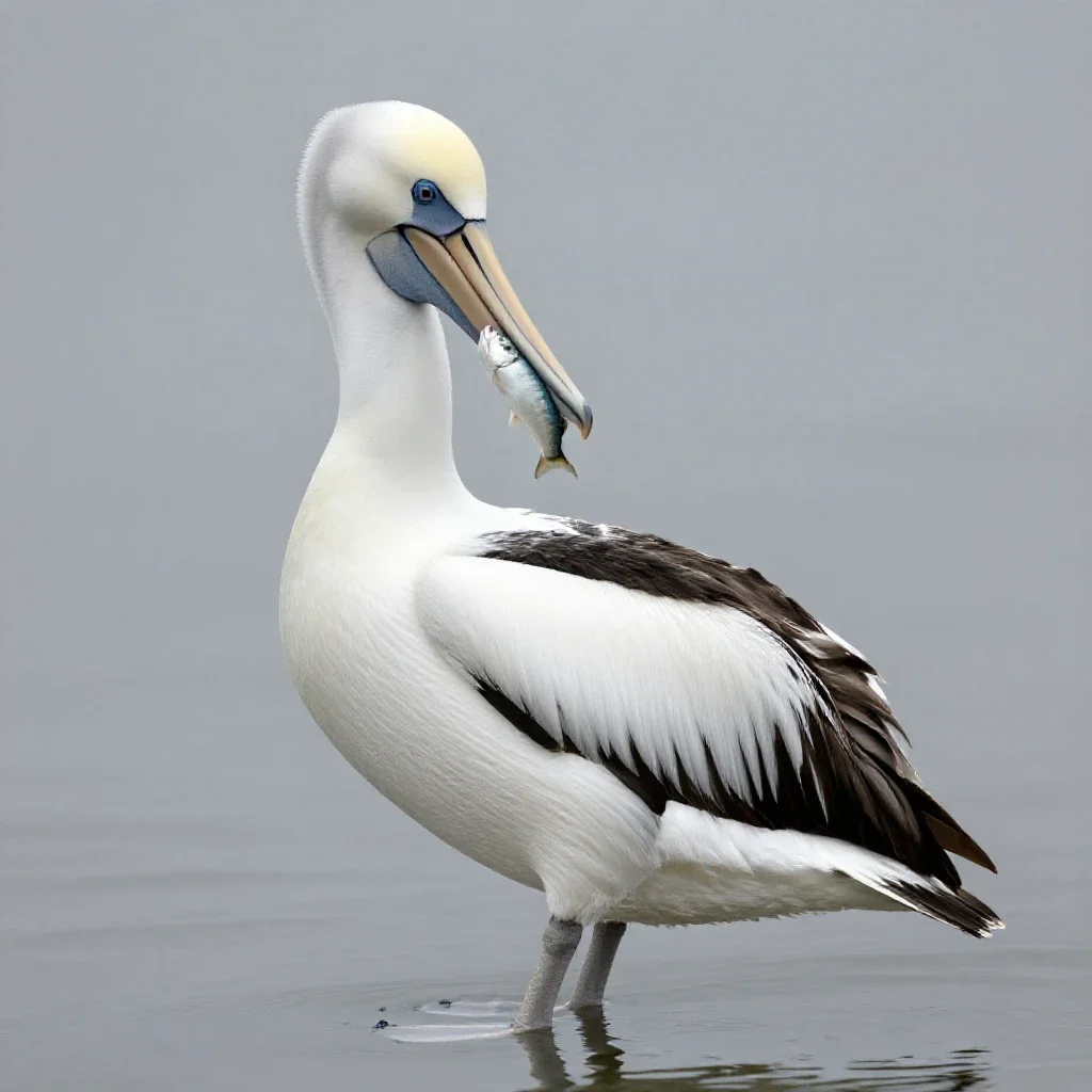 Pelican isolated on a white background