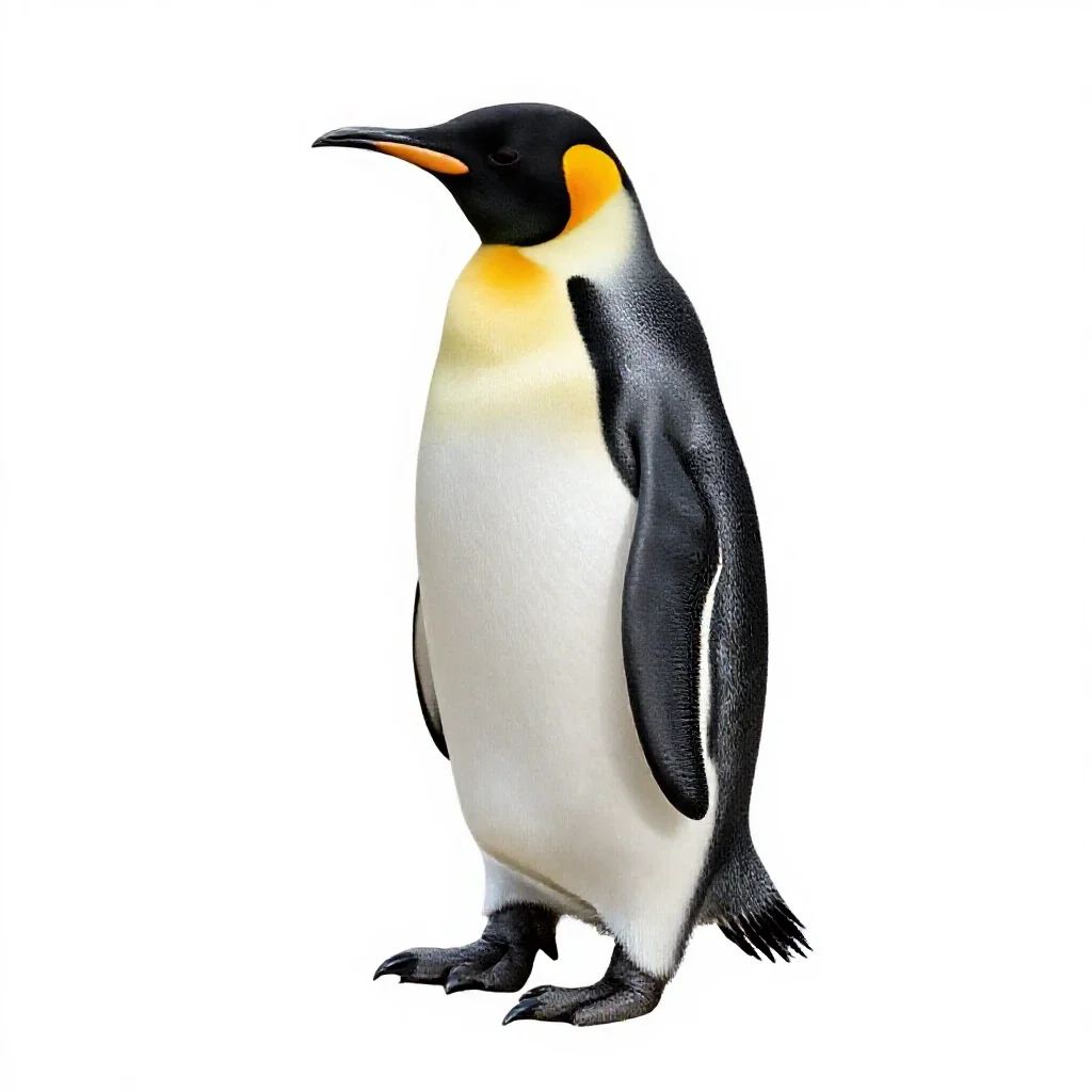 Penguin isolated on a white background