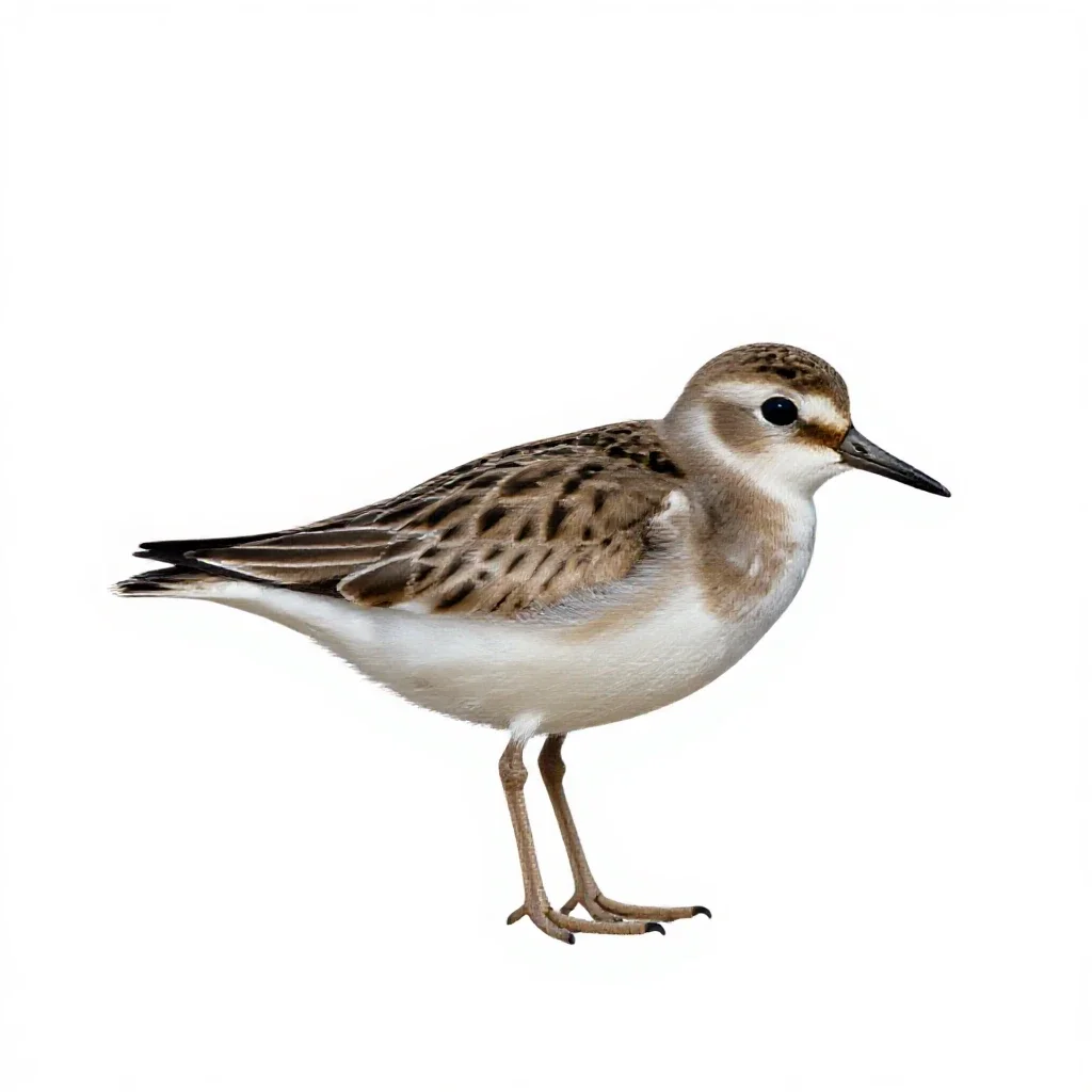 Piping plover isolated on a white background