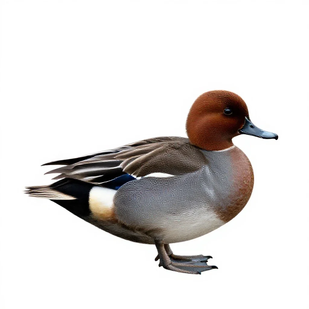 Pochard isolated on a white background