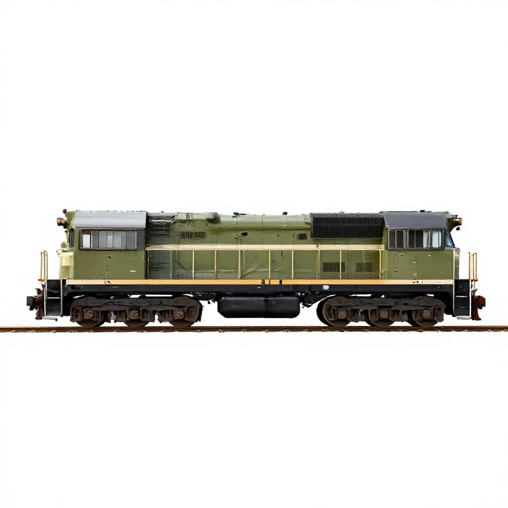 Rail isolated on a white background