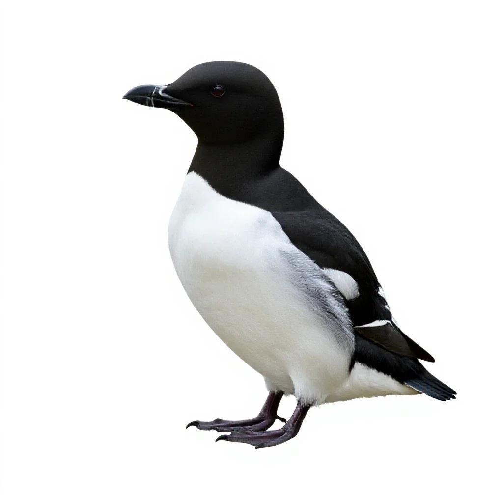 Razorbill isolated on a white background