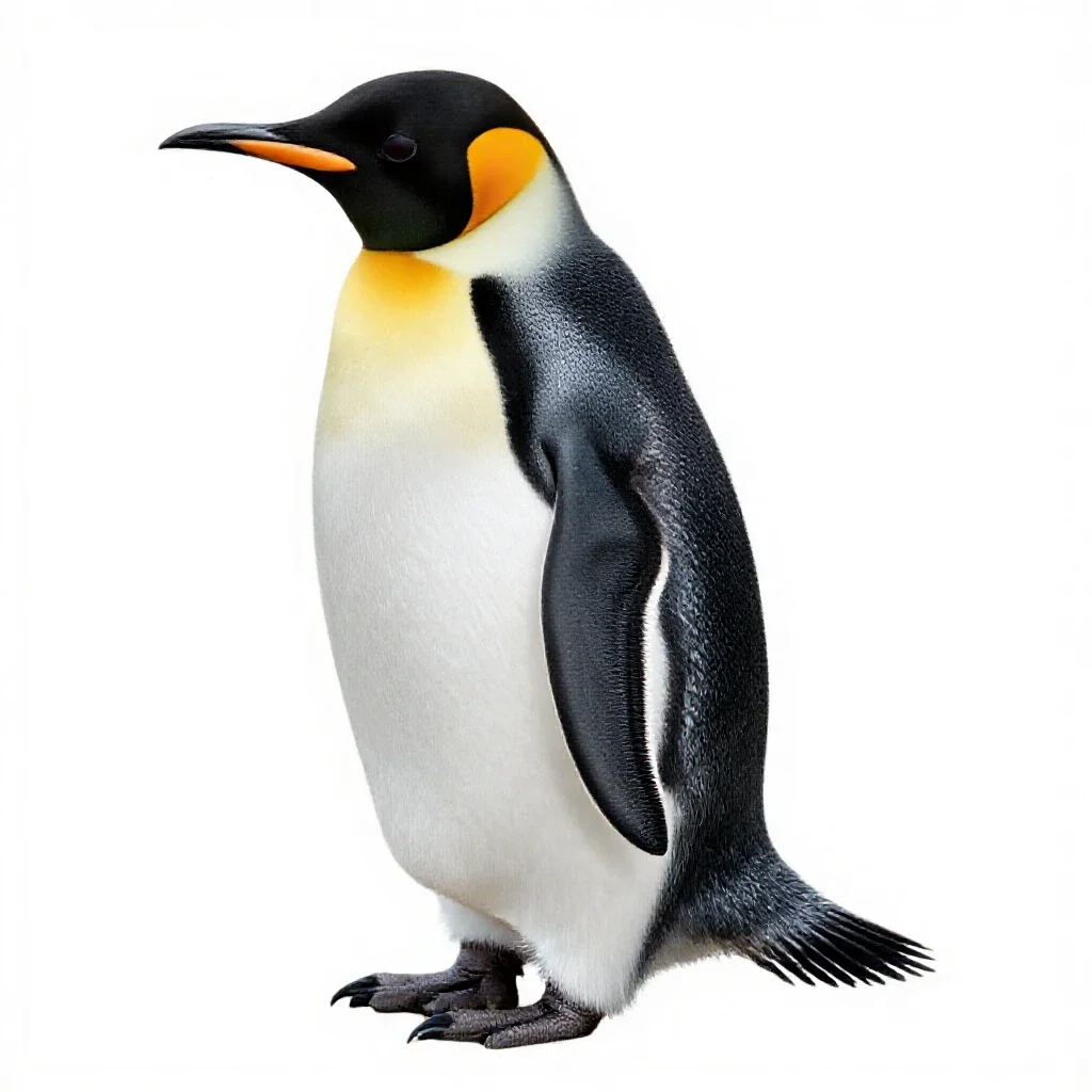 Rock hopper isolated on a white background
