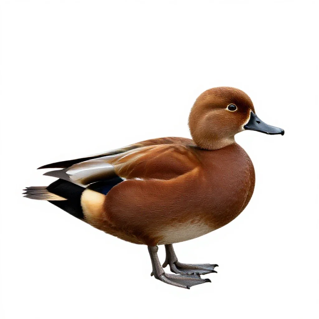 Ruddy duck isolated on a white background
