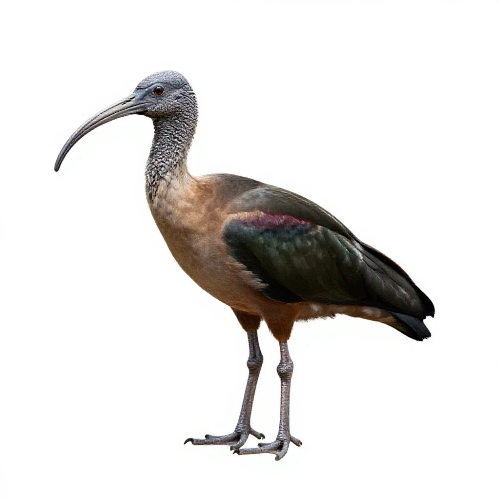 Sacred ibis isolated on a white background