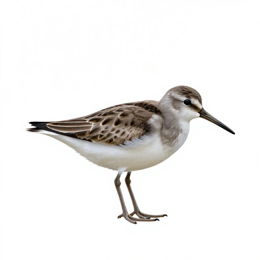 Sandpiper isolated on a white background