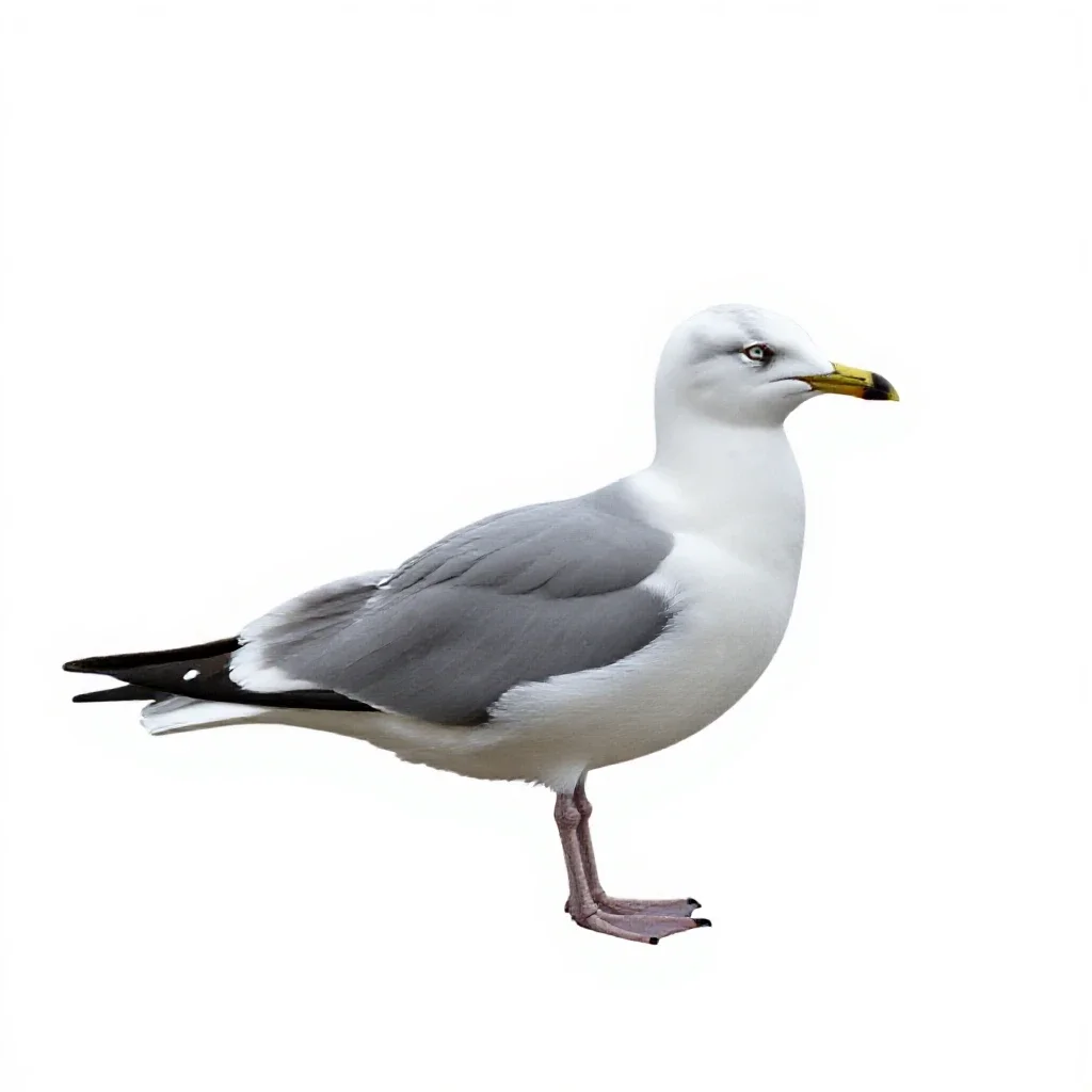 Seabird isolated on a white background