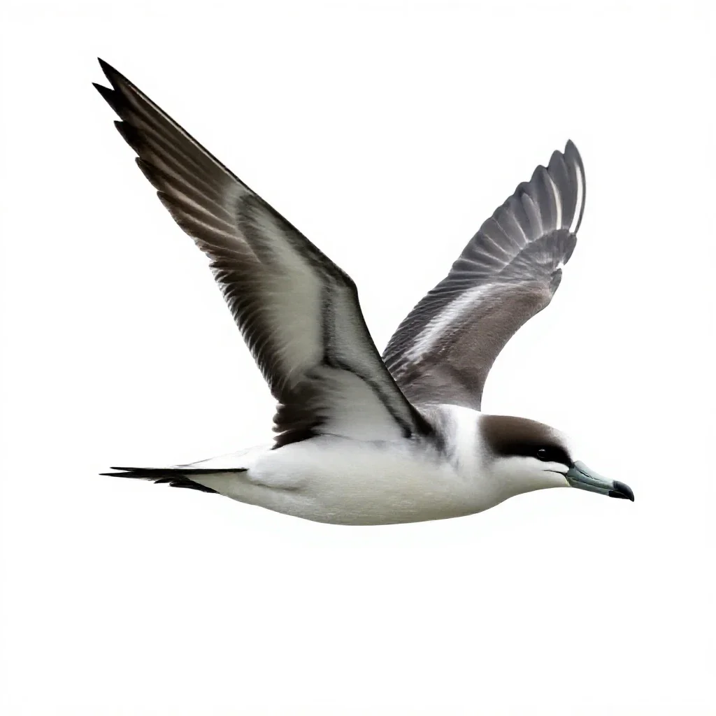 Shearwater isolated on a white background