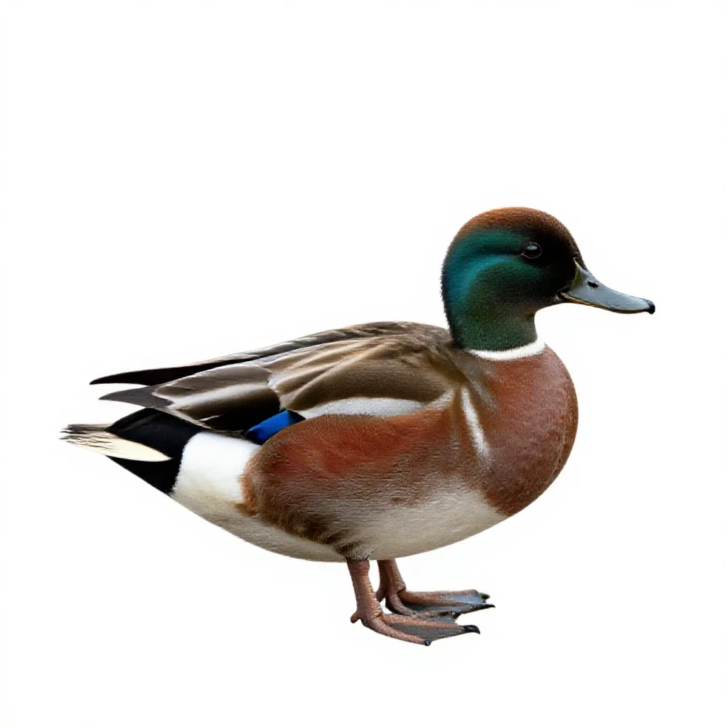 Sheldrake isolated on a white background