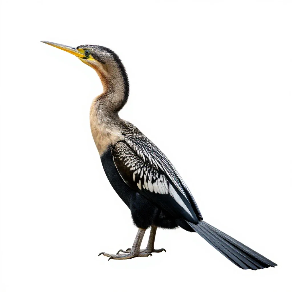 Snakebird isolated on a white background