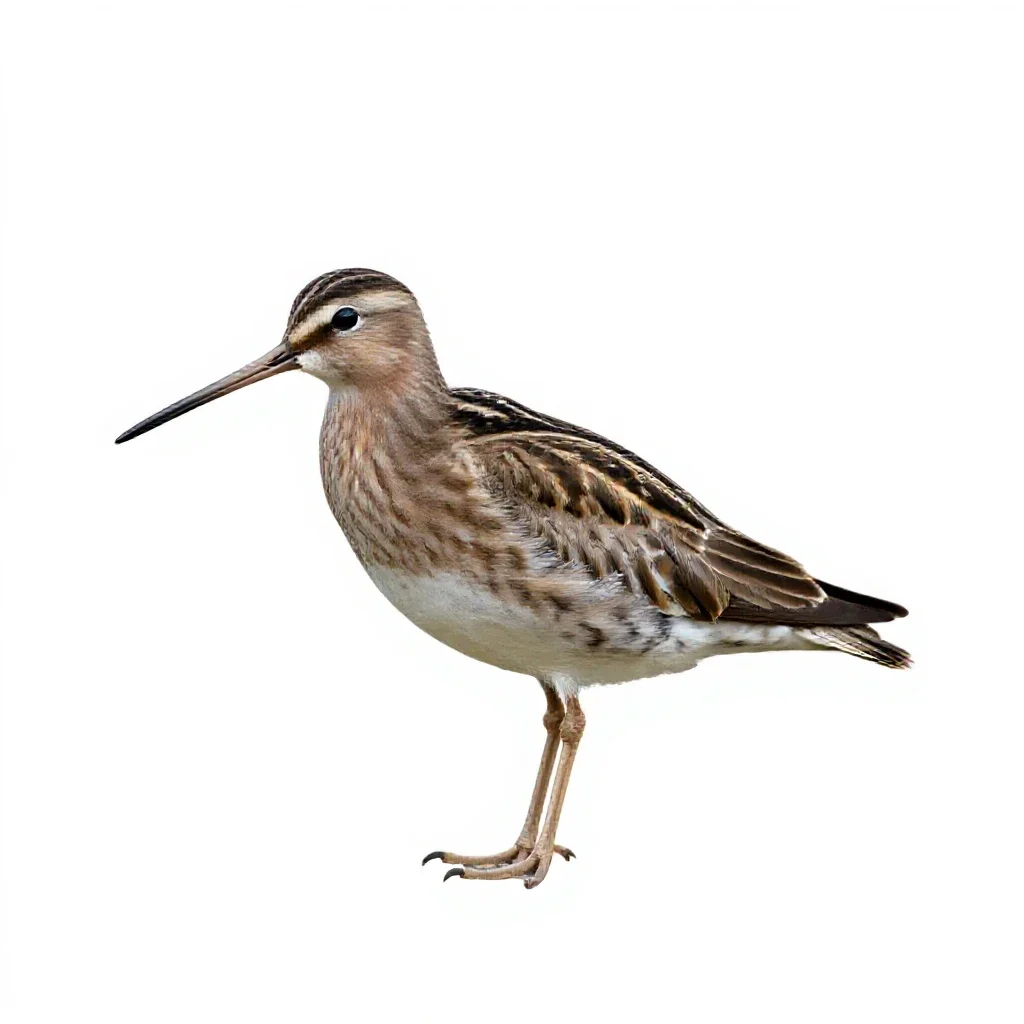 Snipe isolated on a white background