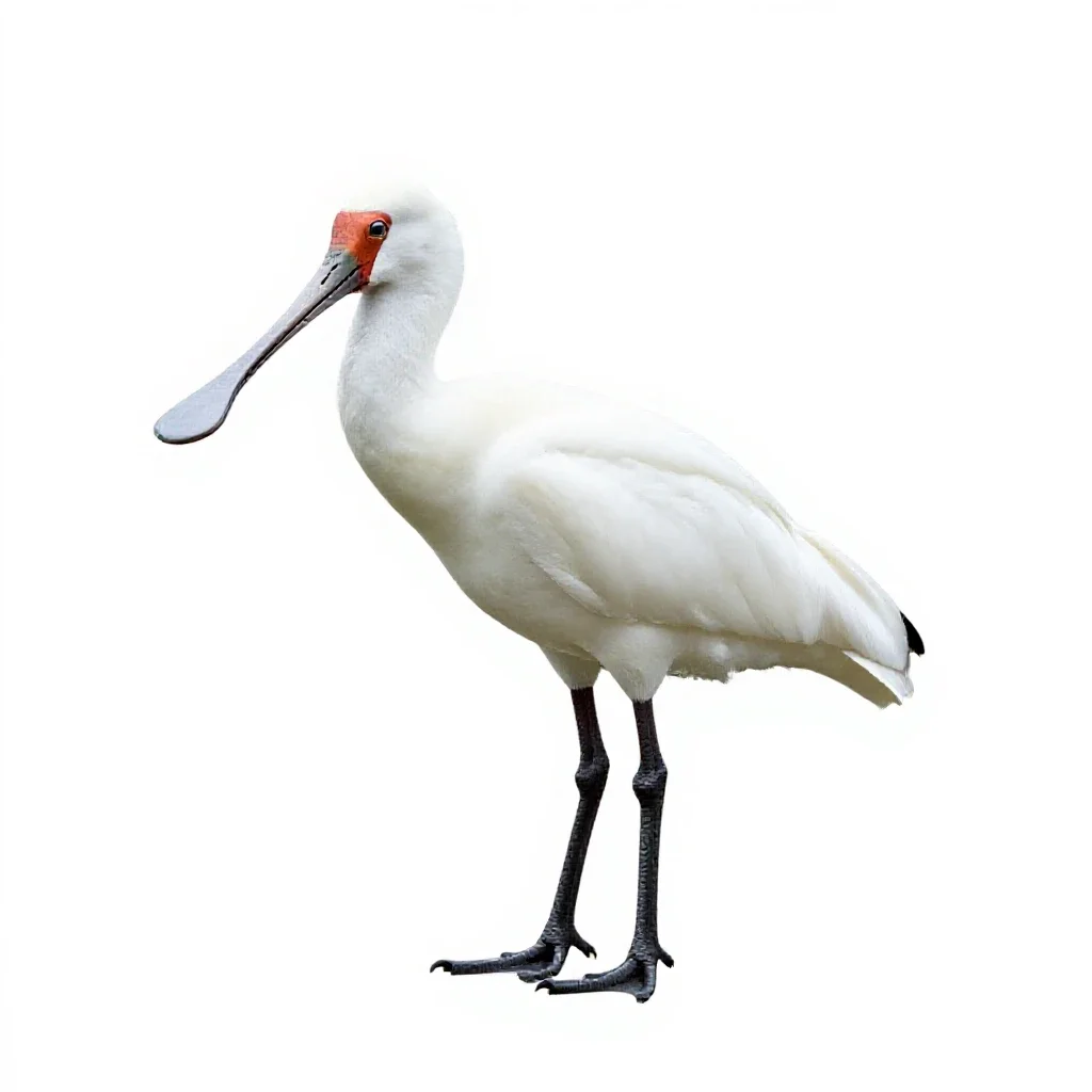 Spoonbill isolated on a white background