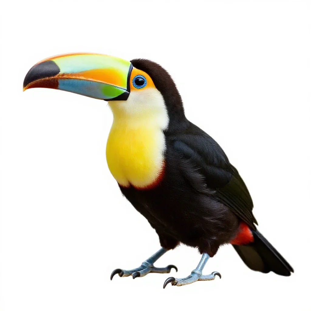 Toucanet isolated on a white background