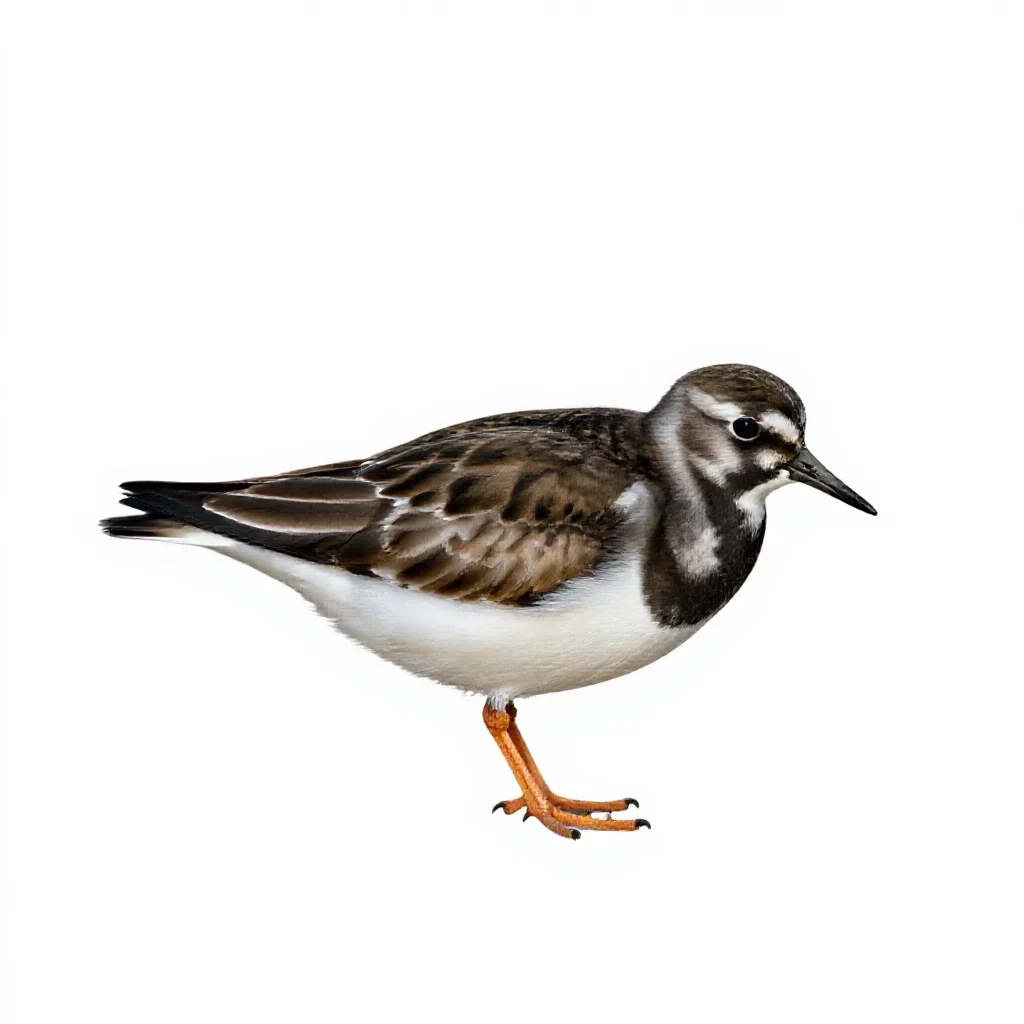 Turnstone isolated on a white background