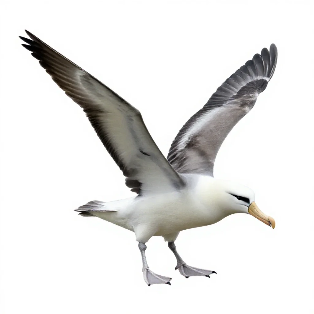 Wandering albatross isolated on a white background