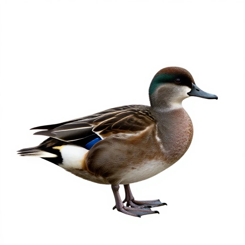 Waterfowl isolated on a white background