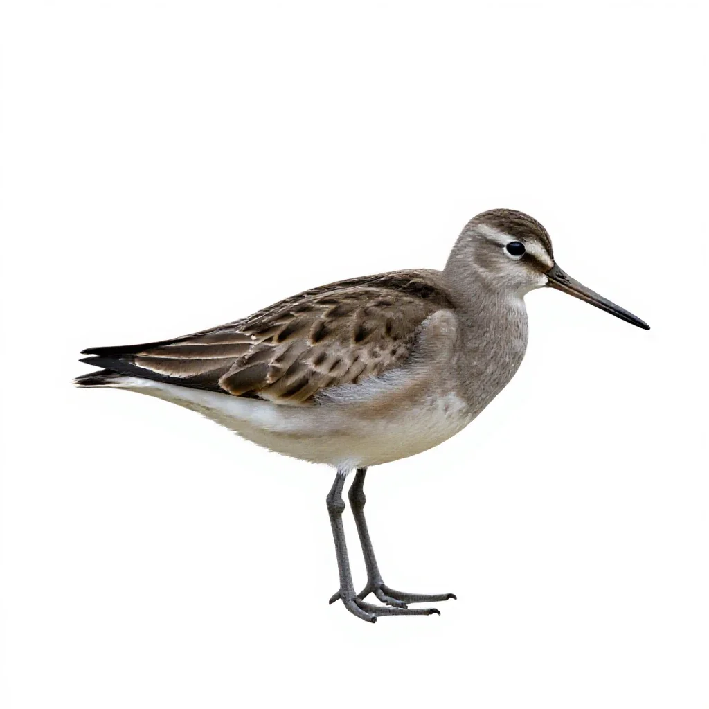 Willet isolated on a white background