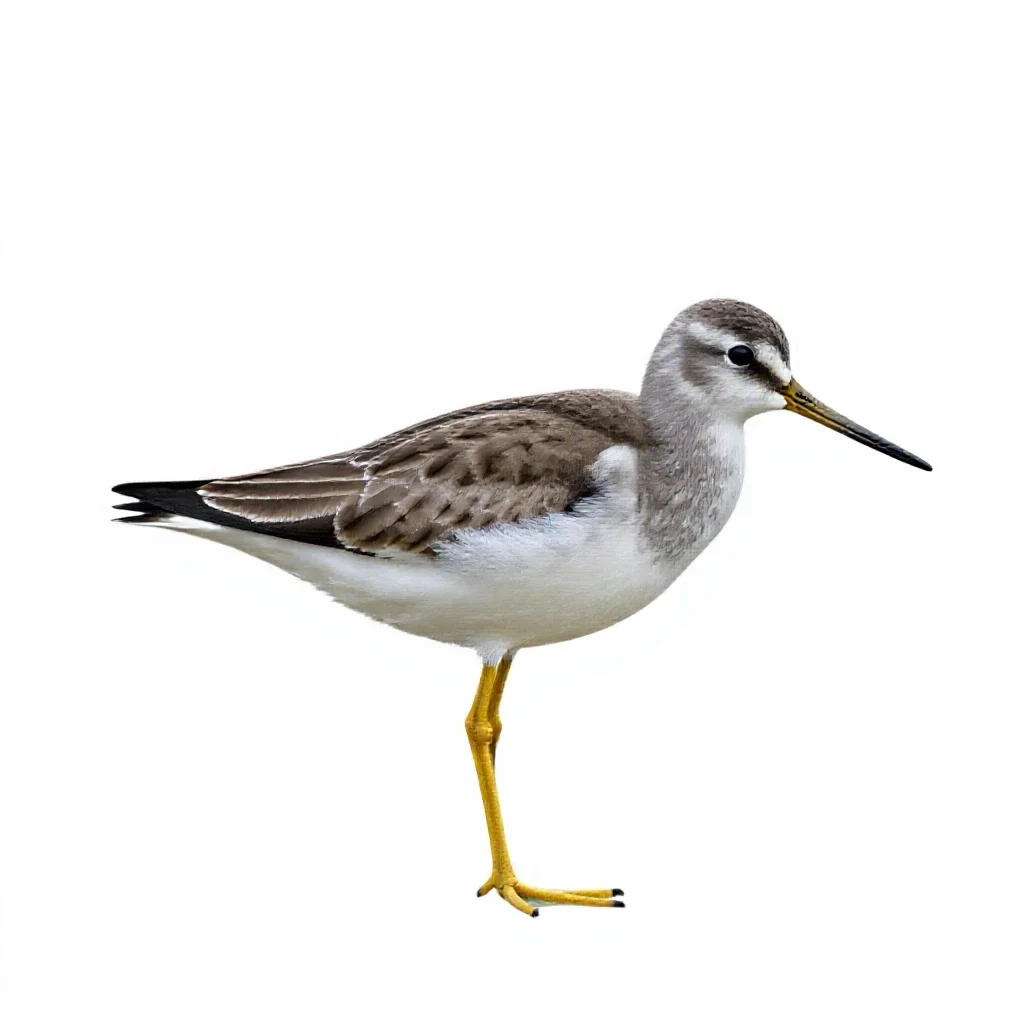 Yellowlegs isolated on a white background