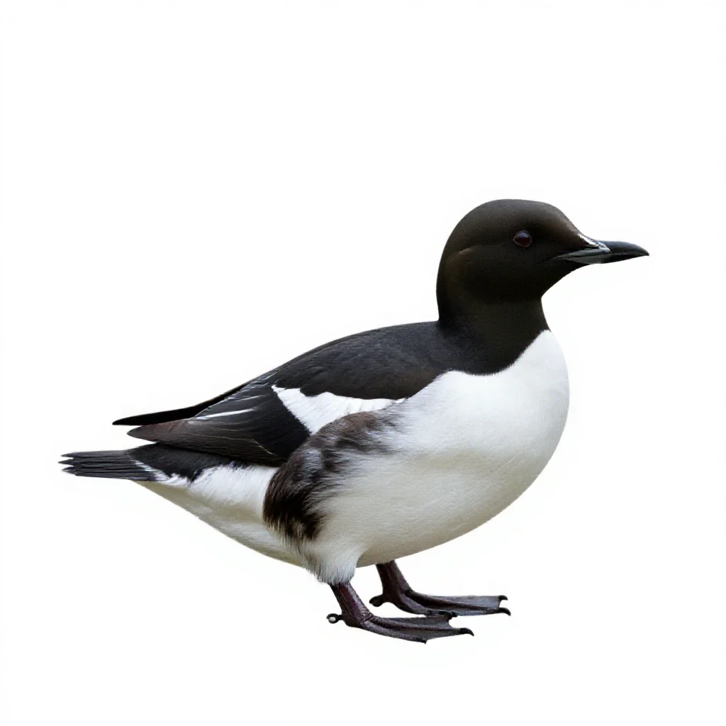 Auk isolated on a white background