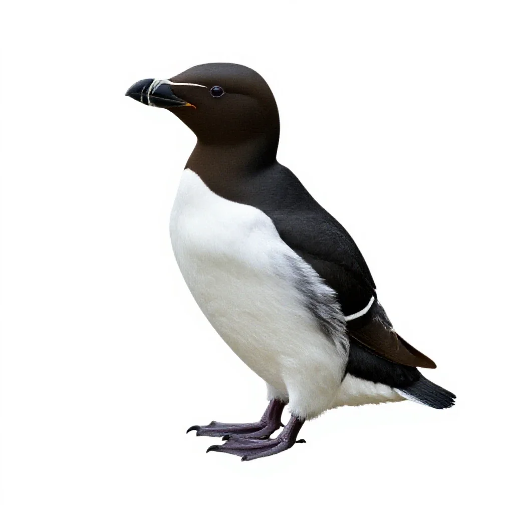 Auklet isolated on a white background