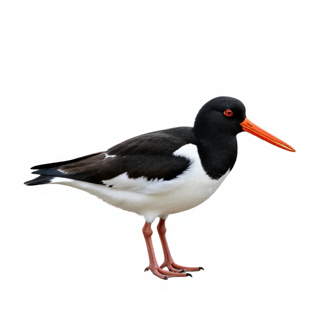 Oystercatcher isolated on a white background
