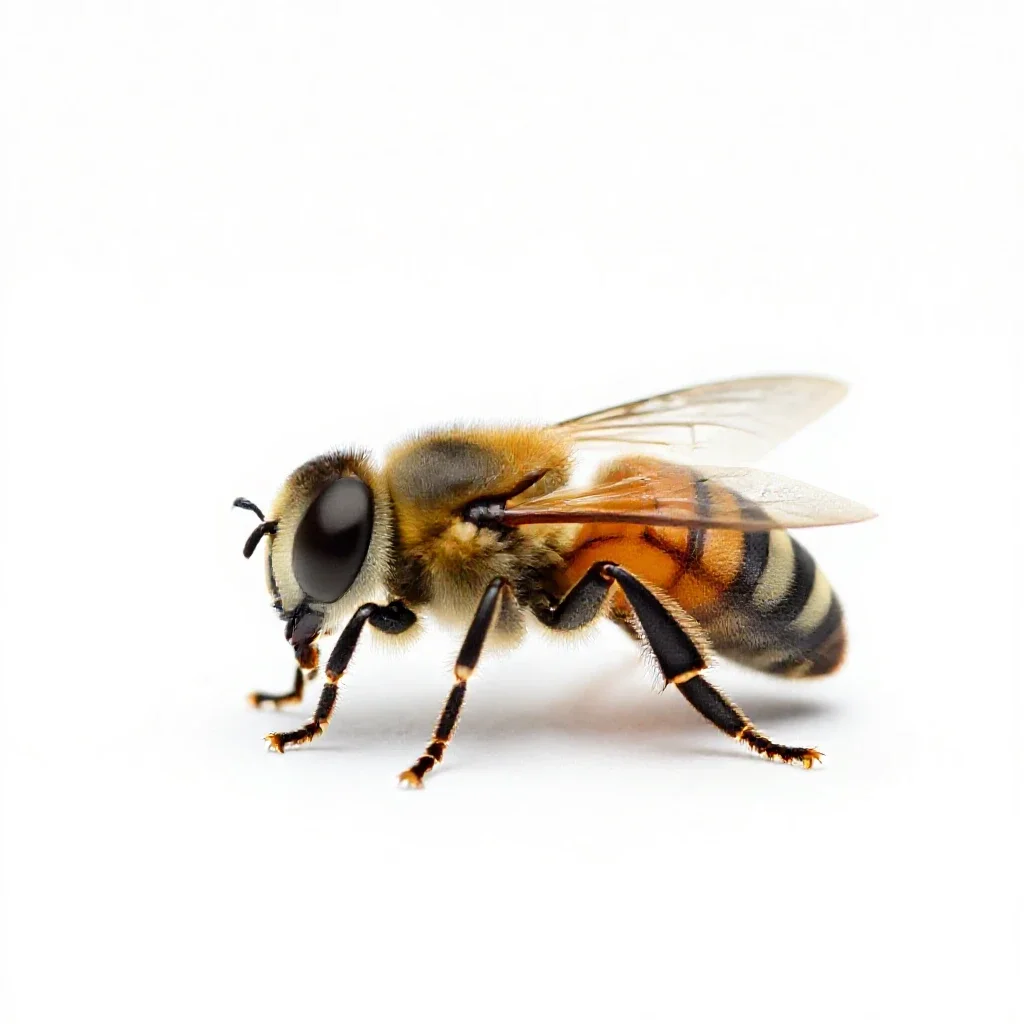 Bee fly isolated on a white background