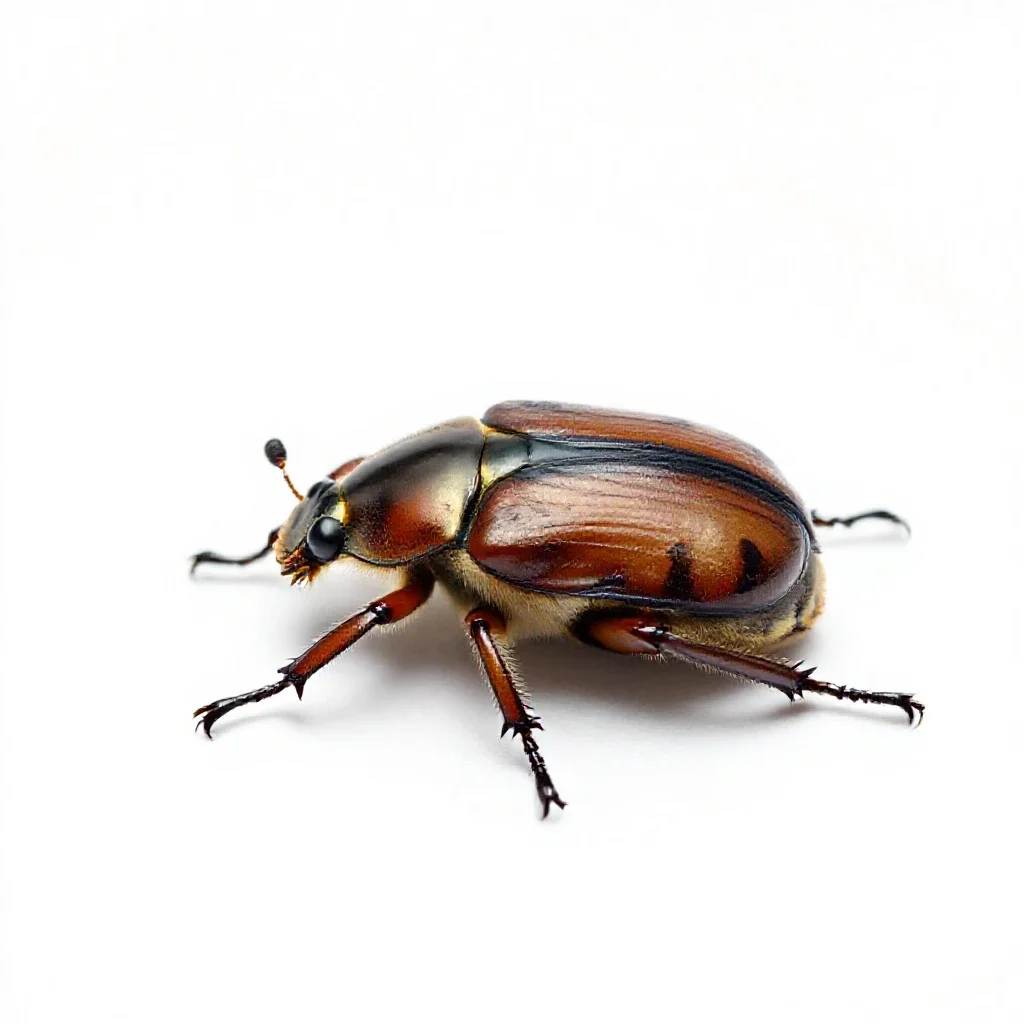 Beetle isolated on a white background