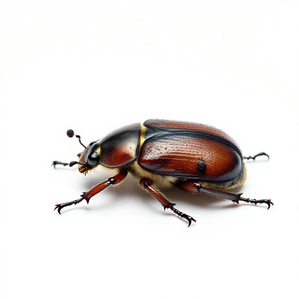 Blister beetle isolated on a white background