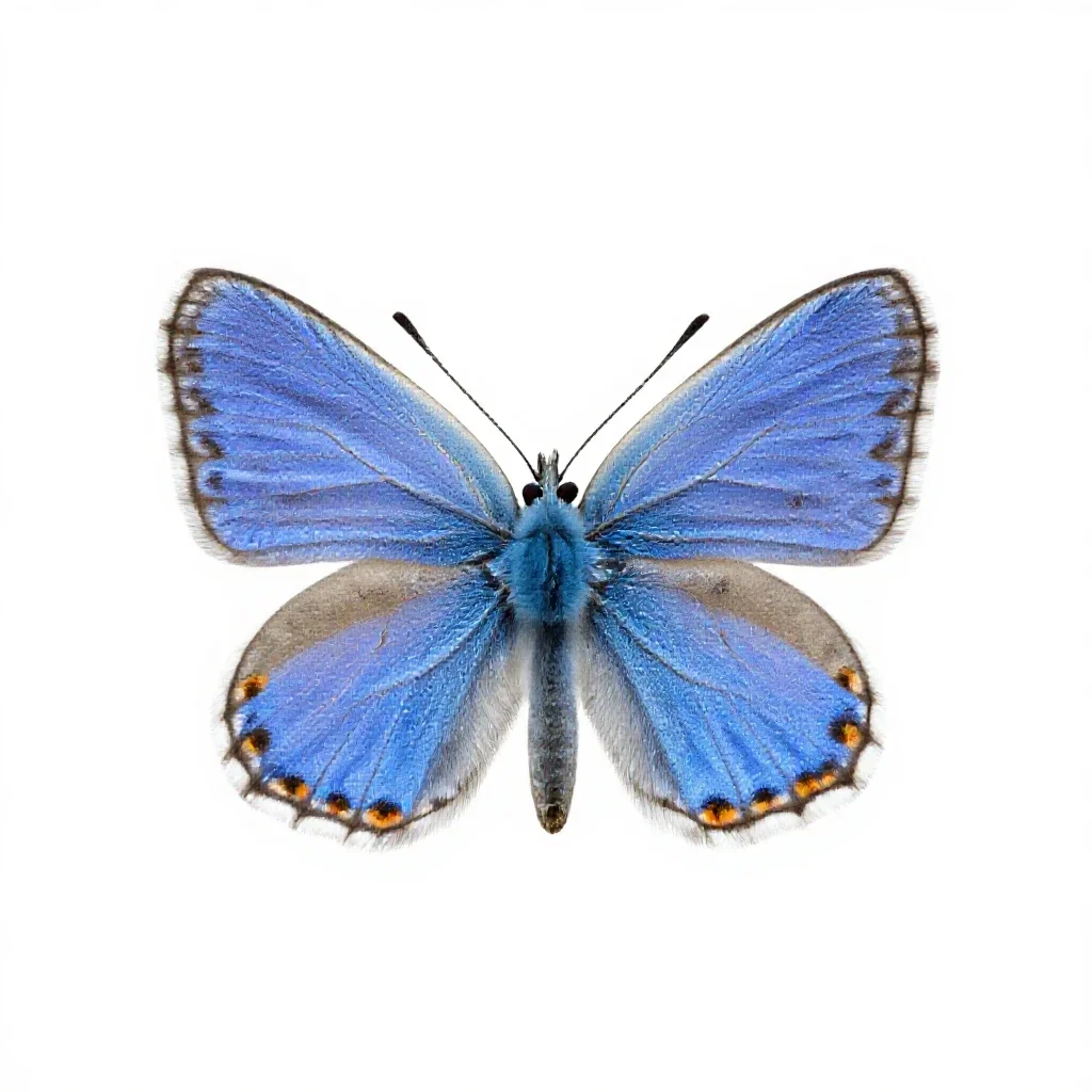 Blue isolated on a white background