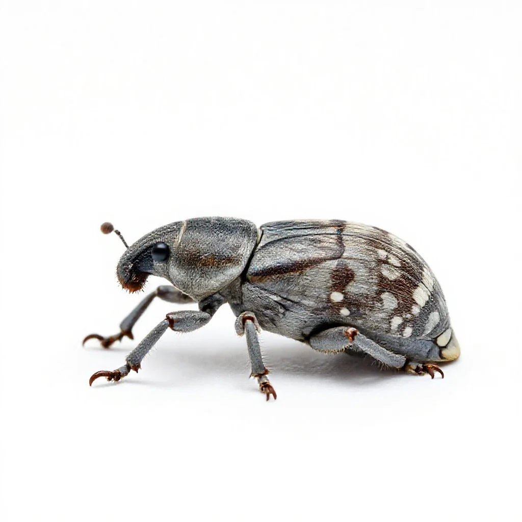 Boll weevil isolated on a white background