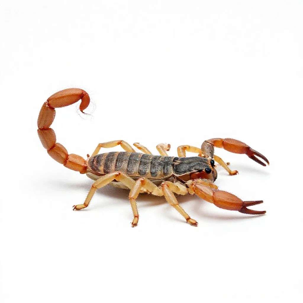 Book scorpion isolated on a white background