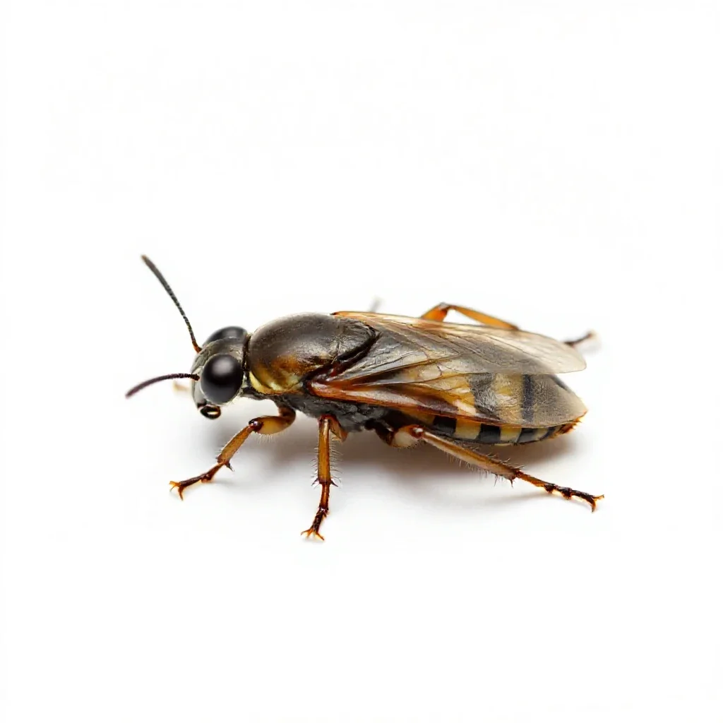 Booklouse isolated on a white background