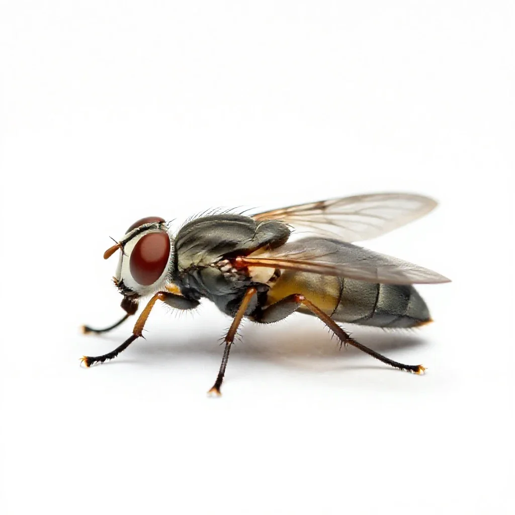 Botfly isolated on a white background