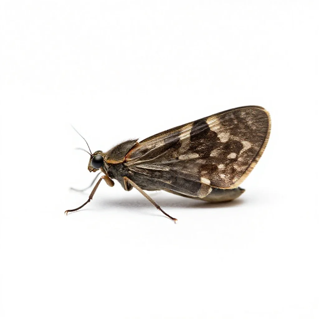 Brown lacewing isolated on a white background