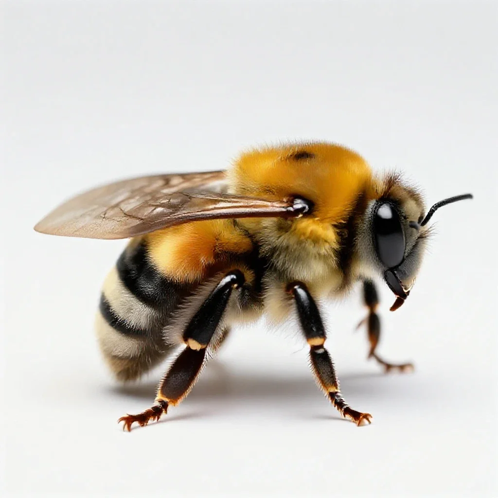 Bumblebee isolated on a white background